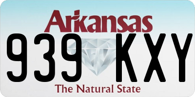 AR license plate 939KXY