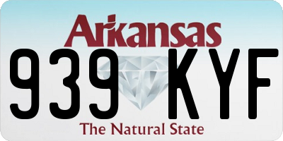 AR license plate 939KYF