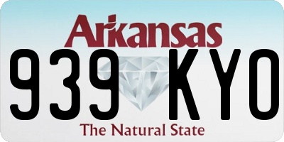 AR license plate 939KYO