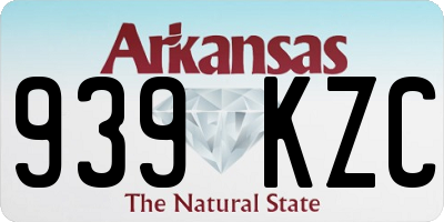 AR license plate 939KZC