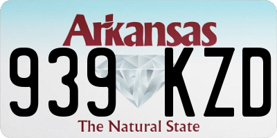 AR license plate 939KZD