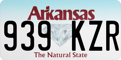 AR license plate 939KZR