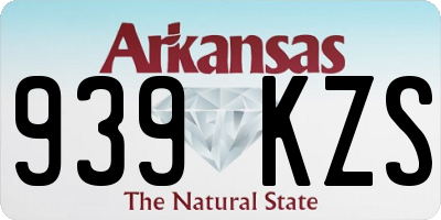 AR license plate 939KZS