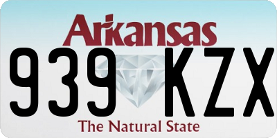 AR license plate 939KZX