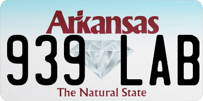 AR license plate 939LAB