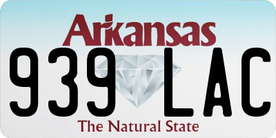 AR license plate 939LAC