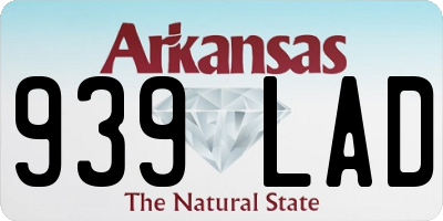 AR license plate 939LAD