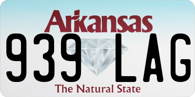 AR license plate 939LAG