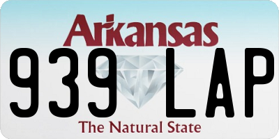 AR license plate 939LAP