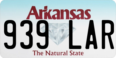 AR license plate 939LAR