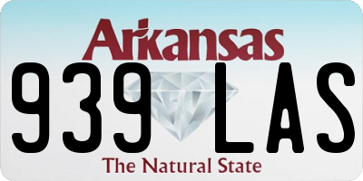 AR license plate 939LAS