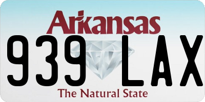 AR license plate 939LAX