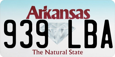 AR license plate 939LBA