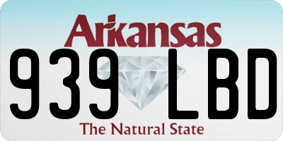 AR license plate 939LBD