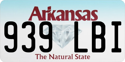 AR license plate 939LBI