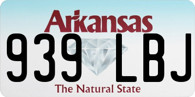 AR license plate 939LBJ