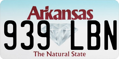 AR license plate 939LBN