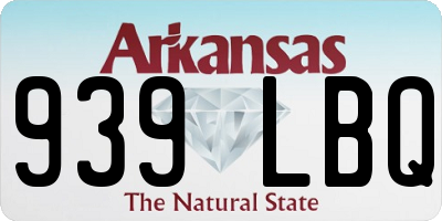 AR license plate 939LBQ