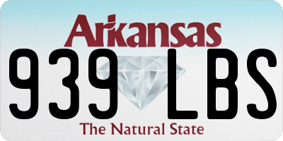 AR license plate 939LBS