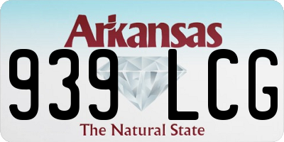 AR license plate 939LCG