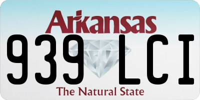 AR license plate 939LCI