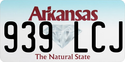 AR license plate 939LCJ