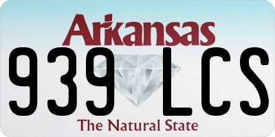 AR license plate 939LCS