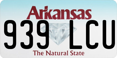 AR license plate 939LCU