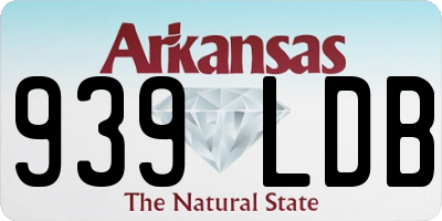 AR license plate 939LDB