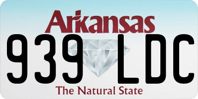 AR license plate 939LDC