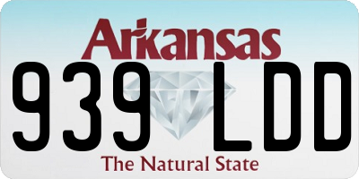 AR license plate 939LDD