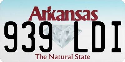AR license plate 939LDI