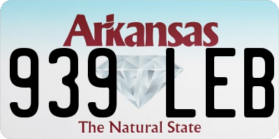 AR license plate 939LEB