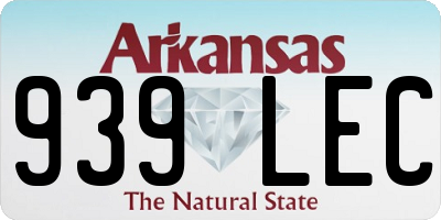 AR license plate 939LEC
