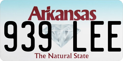 AR license plate 939LEE