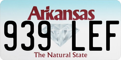 AR license plate 939LEF