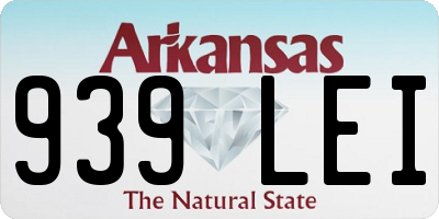 AR license plate 939LEI