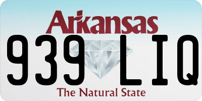 AR license plate 939LIQ