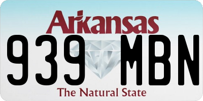 AR license plate 939MBN