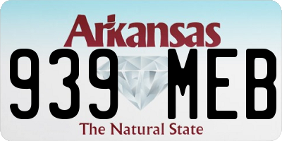 AR license plate 939MEB