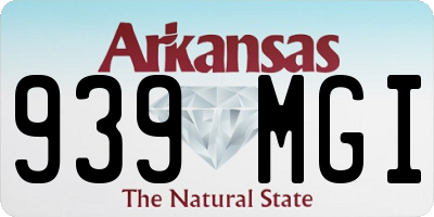 AR license plate 939MGI