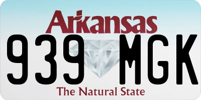 AR license plate 939MGK