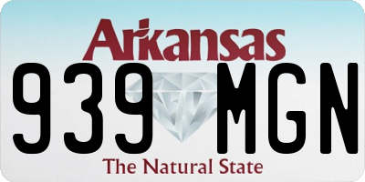 AR license plate 939MGN