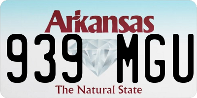 AR license plate 939MGU