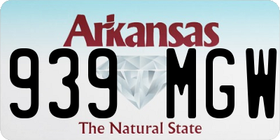 AR license plate 939MGW