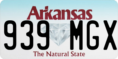 AR license plate 939MGX