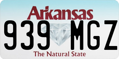 AR license plate 939MGZ