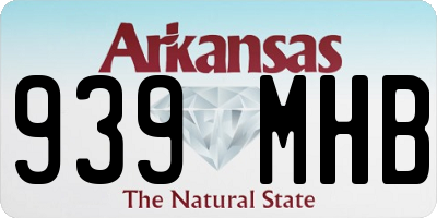 AR license plate 939MHB
