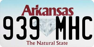 AR license plate 939MHC