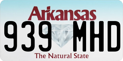 AR license plate 939MHD